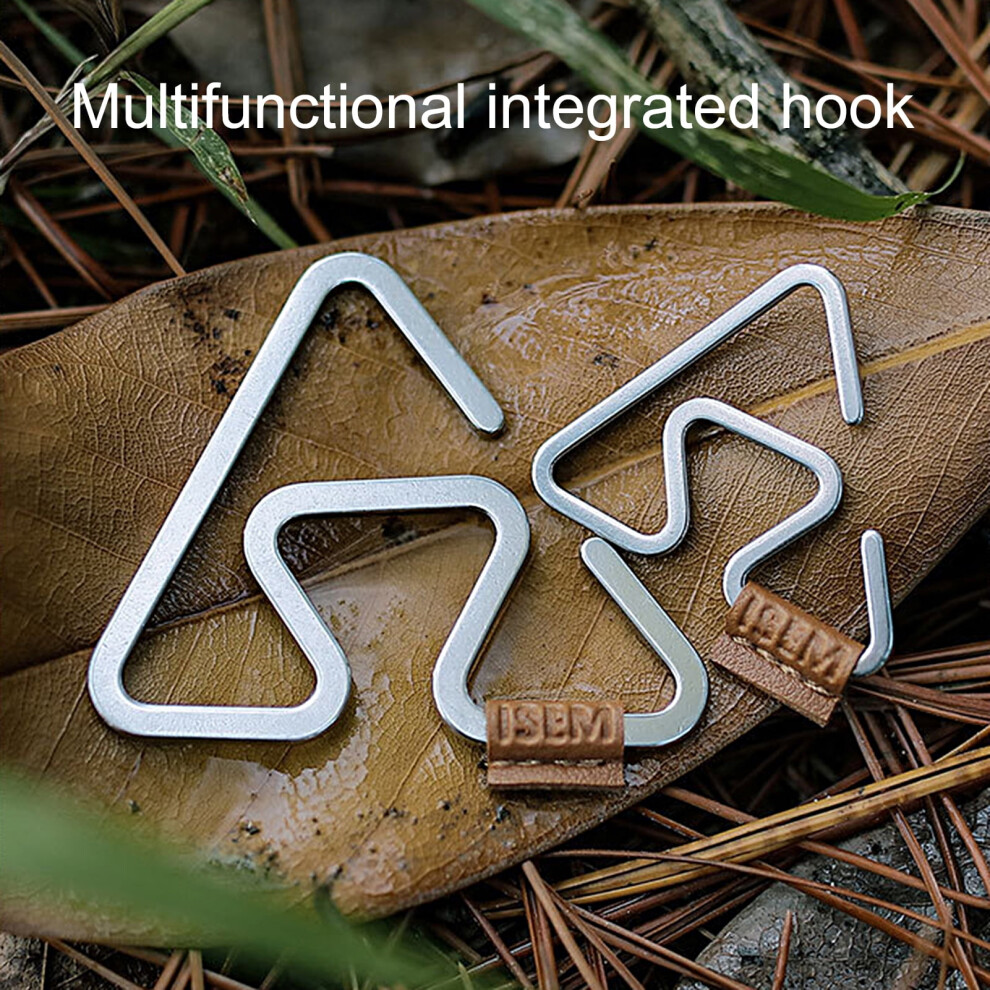 Hesroicy Mountaineering Clip High Strength Strong Load-Bearing Triangular Back Design Outdoor Camping Integrated Hook For Outdoor Activities 9027700900769