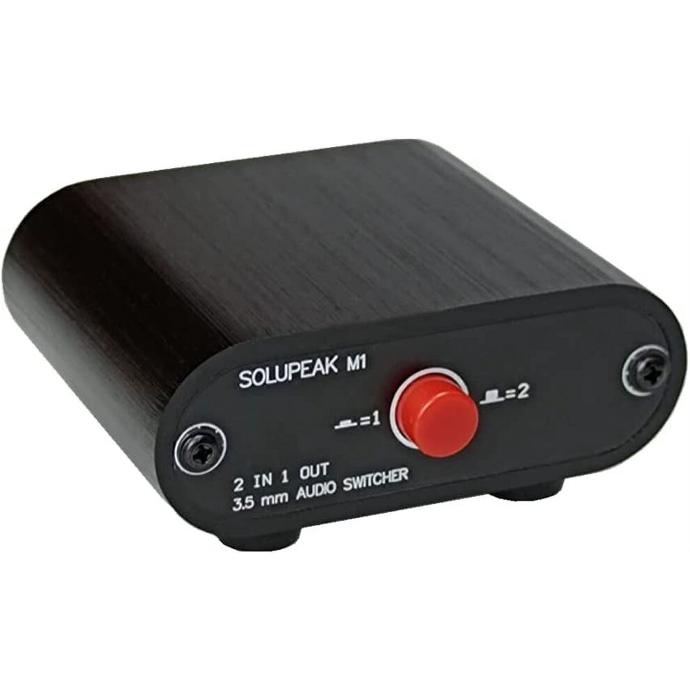 M1 2 In 1 Out 3.5Mm Stereo Audio Switch Aux Switcher Speaker Selector Splitter Box 9422877755233
