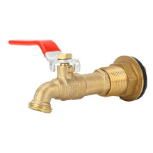 Rain Barrel Spigot with Bulkhead for Water Collection - High-Flow Rainwater Harvesting System, Quarter Turn Ball Valve Faucet, DIY Outdoor Setup