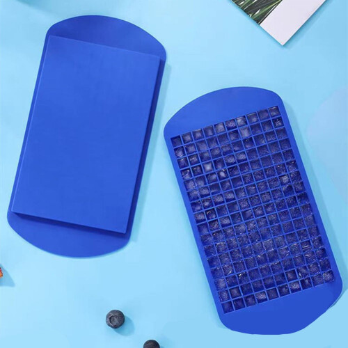 KERISTY Silicone Ice Cube Trays 160 Crushed 1cm Ice Cube Molds Small Ice Cube Bar 2