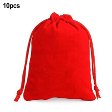 Flannel Drawstring Pocket Jewelry Small Cloth Bag Drawstring Storage Bag