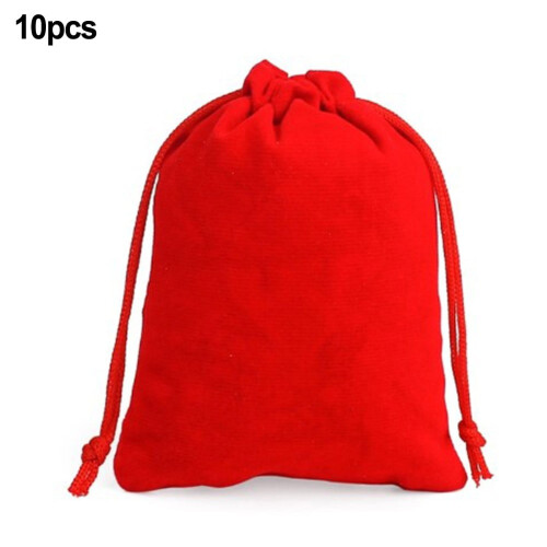 Flannel Drawstring Pocket Jewelry Small Cloth Bag Drawstring Storage Bag