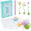 8 Set Flower Crochet Bookmark Kit, Mixed Styles, Compatible with Beginners, Includes Step-by-Step Video Tutorials & All Accessories 1