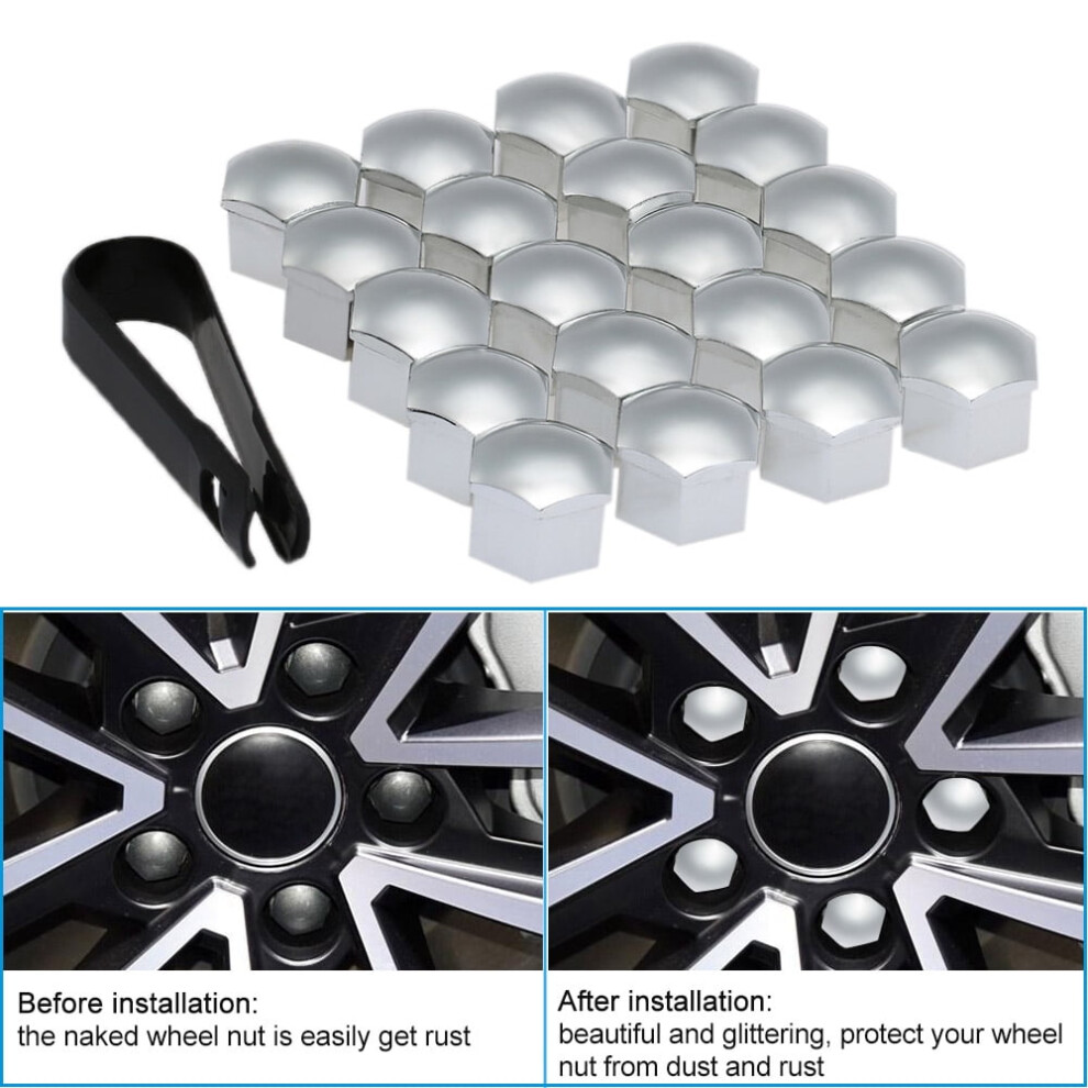 20Pcs Universal 21Mm Wheel Nut Covers Lug Nut Caps Screw Protector 9422877257423