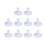 10 Pcs Rubber Tee Mat Tees for Practice Driving Range Mats Accessories Supplies (White) 1