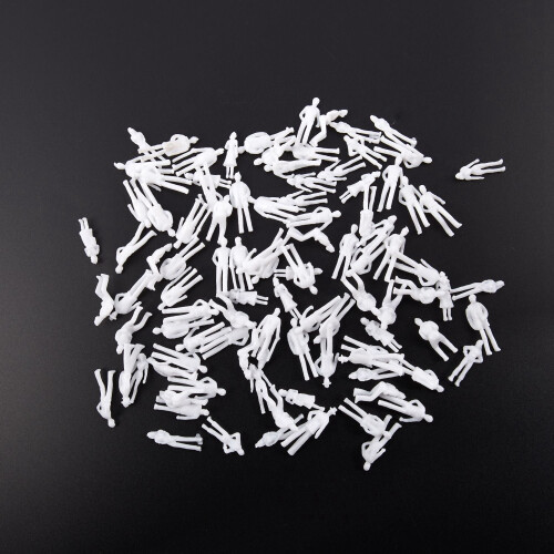 100PCS Figures 1: 75 Scaled Models Train Building People for Layout 1