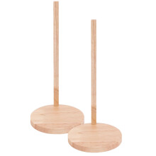 SUSUchens Space-Saving Tumbler Lid Organizer Detachable Design Stackable Space-saving Wooden Storage Rack Stand 2pcs