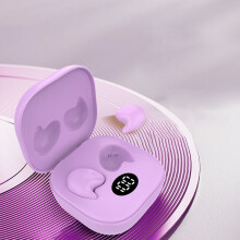 Avtoify Wireless Bluetooth Earphones Mini Ultra-thin Invisible Sleep Running Earbuds Small Earphones Purple