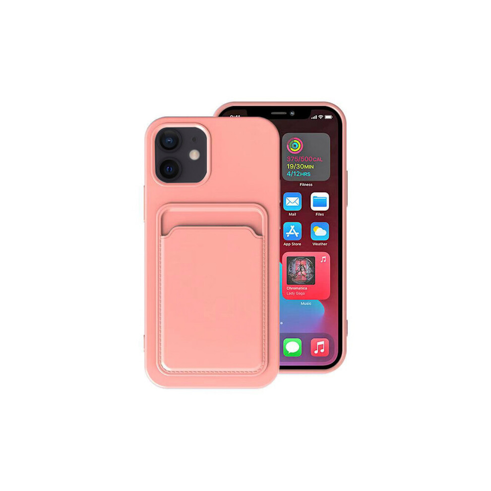 Compatible With Iphone 11 - Floveme Case With Card Holder Pink 9085618209602