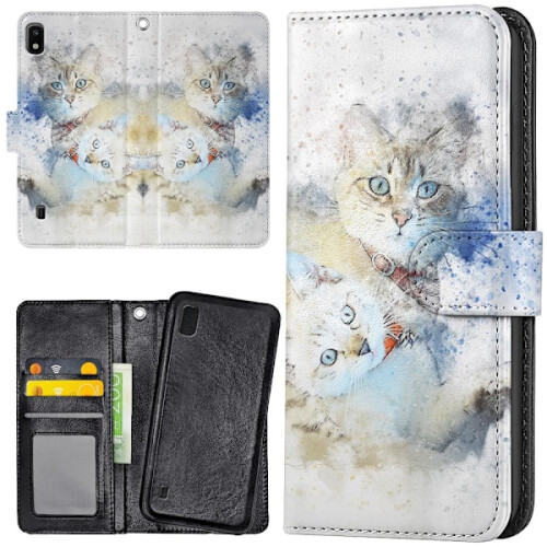 Compatible with Samsung Galaxy A10 - Wallet Case/Case Cats