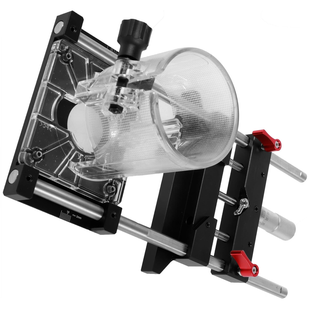 Fuygrcj Adjustable Router Milling Groove Bracket Compatible With Wood Trimmer Tools, Aluminum Alloy Edge Guide For Woodworking Slotting 9085618209893