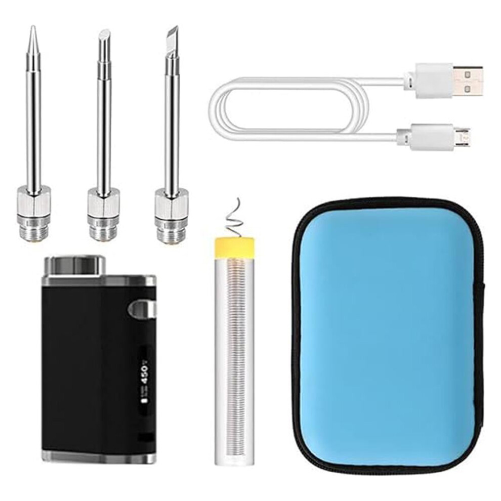 1W-75W Electric Soldering Iron Usb Rechargeable Wireless Welding Solder R8t4 9085618209985