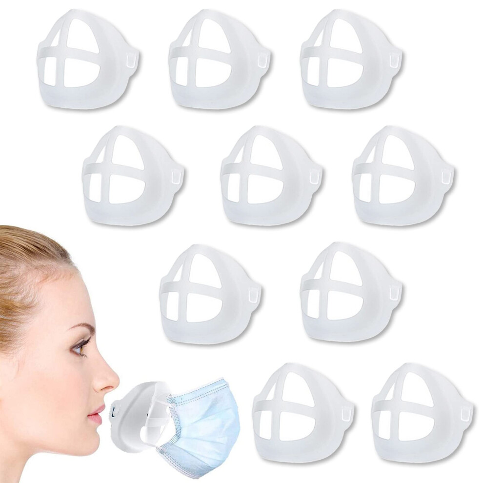 Face Mask Bracket 10Pcs 3D Silicone Mask Support Frame With Breathing Space And Makeup Protection 9070919511509