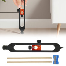 FUYGRCJ Precise Contour Scribe Tool with Lock, Adjustable Gauge + 2 Pencils, Woodworking Edge/Corner Measuring, Profile & Irregular Shape Duplicator