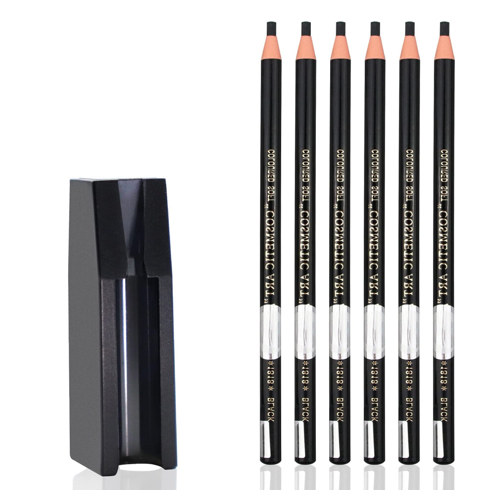 Eyebrow Pencil Sharpener Dual Slot 1818 Microblading Tool Set for Precise Brow Shaping (4pcs)