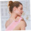 Self Tanning Back Applicator Strap with Long Handle, Pink Soft Fiber Mitt for Even Coverage 2