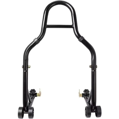 Motorcycle Rear Stand Adjustable Fork Spool Rustproof Steel Frame for Rapid Wheel Lifting 1