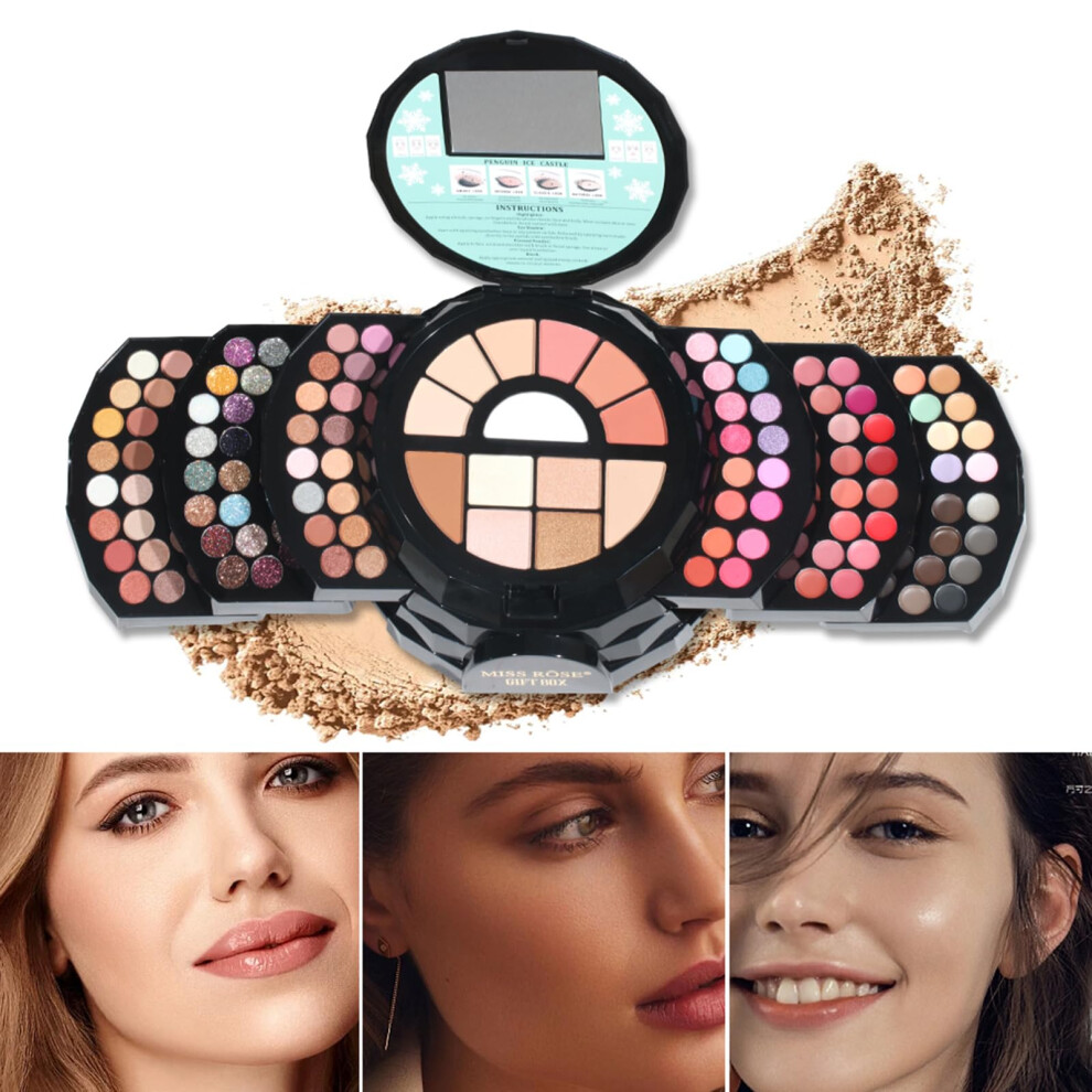 Makeup Kit 108 Color AllinOne Palette with Eyeshadow Blush Lipstick Travel Gift Set for Teens and Adults