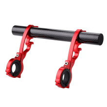 Bike Handlebar Extender Aluminum Extension Bar 22.231.8mm for Lights GPS Speedometer Red