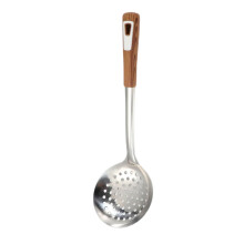 Stainless Steel Skimmer with Ergonomic Long Handle, HeatResistant Kitchen Strainer Spoon 12 Inch