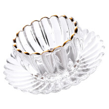 Glass Dessert Bowl Set 4pcs Large Capacity Clear Glass Fruit Salad Bowls for Parties and Daily Use