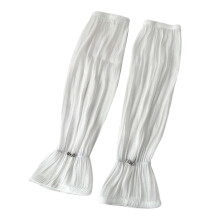 1 Pair Thin See-through Loose Cuffs Pleated Arm Sleeves Outdoor Driving Loose Arm Covers Cycling Supplies