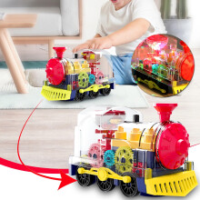 Wamans 1 Year Old Boy Toys Electric Toy Gear Locomotive Children's Toy Music Flash Electric Universal Toy Car Clearance Items