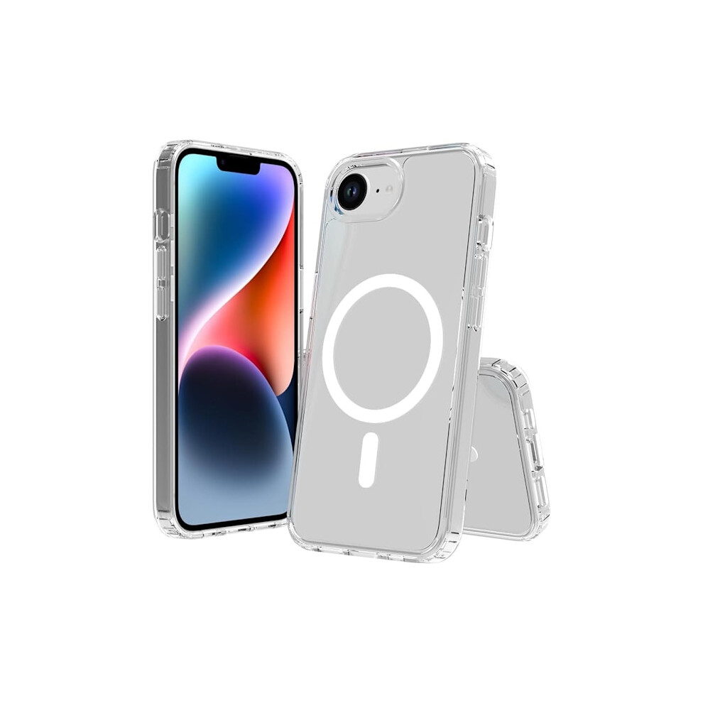 Compatible With Iphone 16E Magsafe Case Shockproof Transparent Compatible With Iphone 16E 9322103903677