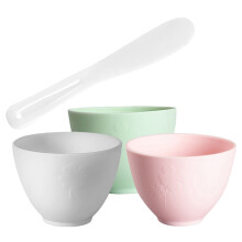 1 Set Face Mask Mixing Bowl Mud Mask Mixing Bowl Silicone Modeling Mask Mixing Bowl with Stick