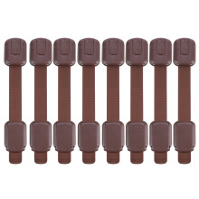 Eease 8pcs Child Safety Strap Locks for Home Cupboard Drawer Proofing Furniture Lock