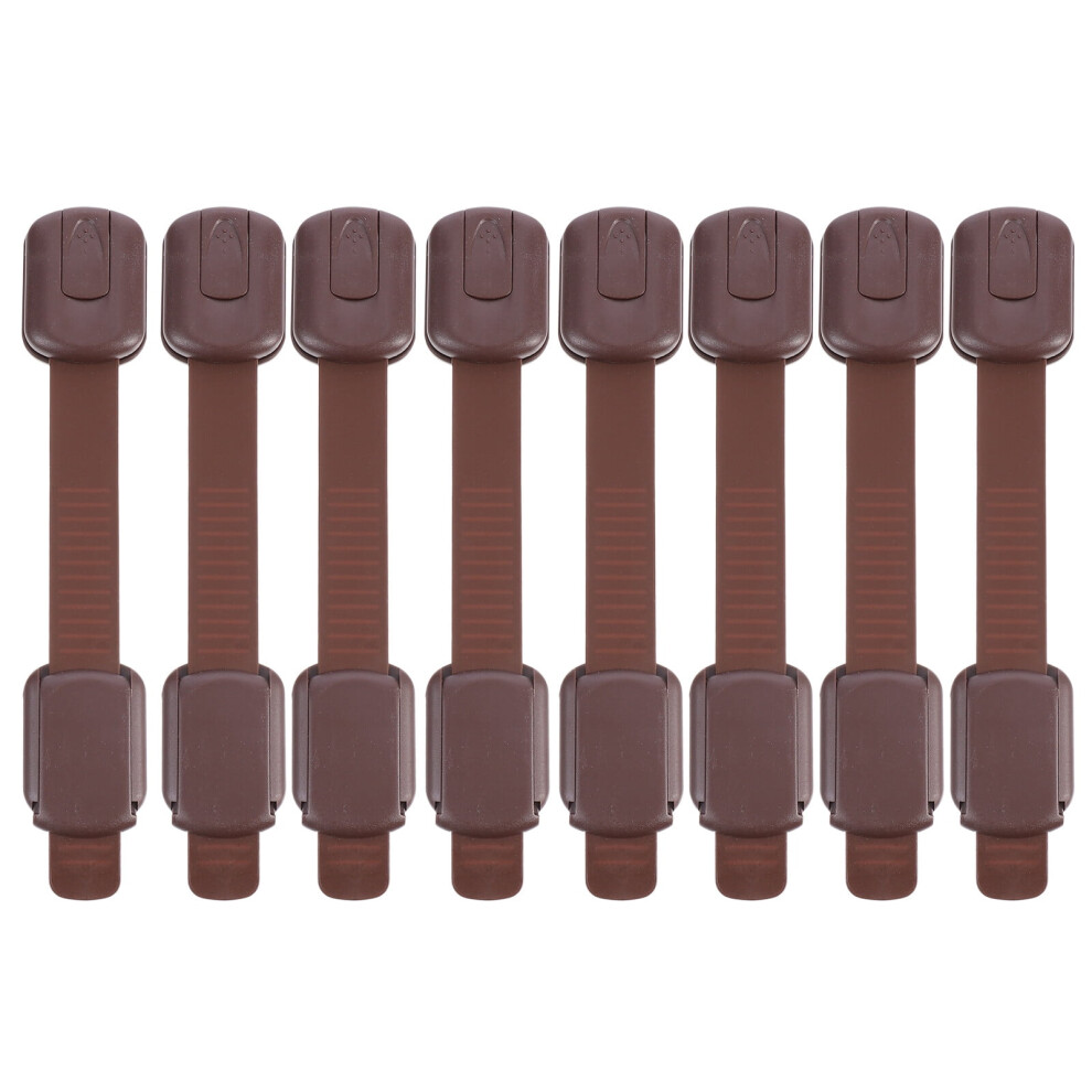 Eease 8pcs Child Safety Strap Locks for Home Cupboard Drawer Proofing Furniture Lock