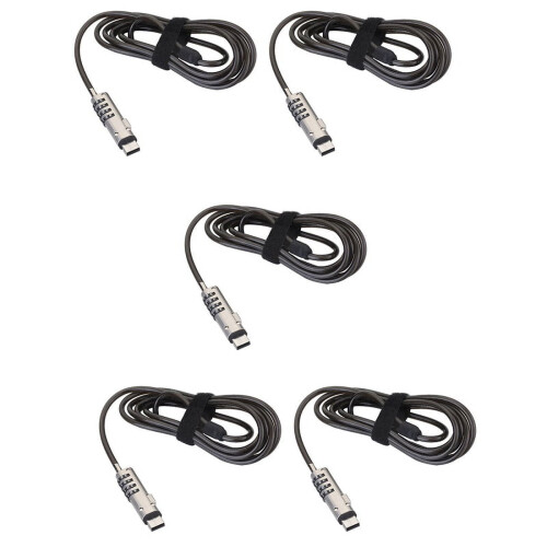5X USB Password Lock Computer Lock Password Protection Anti-Theft Lock Universal Laptop Computer Password Lock