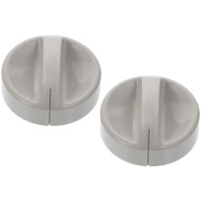 Qiysamall Microwave Oven Plastic Handle Button Timer Knobs Caps Component Replacement Parts 2 Pcs White