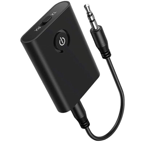 Exogio Bluetooth 5.0 Adapter In-Flight Wireless Technology Stereo Receiver with Power cord
