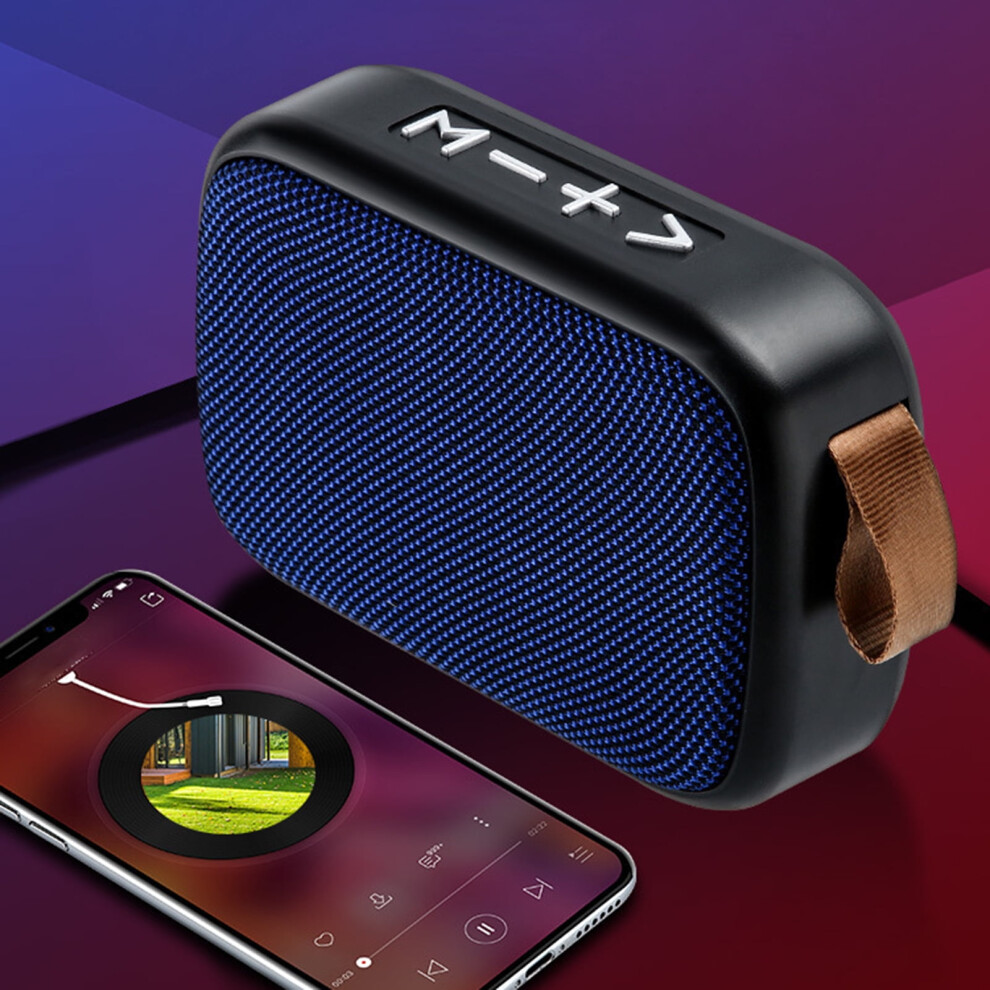 Susuchens Portable Mini G2 6D Bass Bluetooth-Compatible 4.2 Wireless Speaker With Usb Tf Card Jack & Subwoofer, Silver/Gray 9191629743377