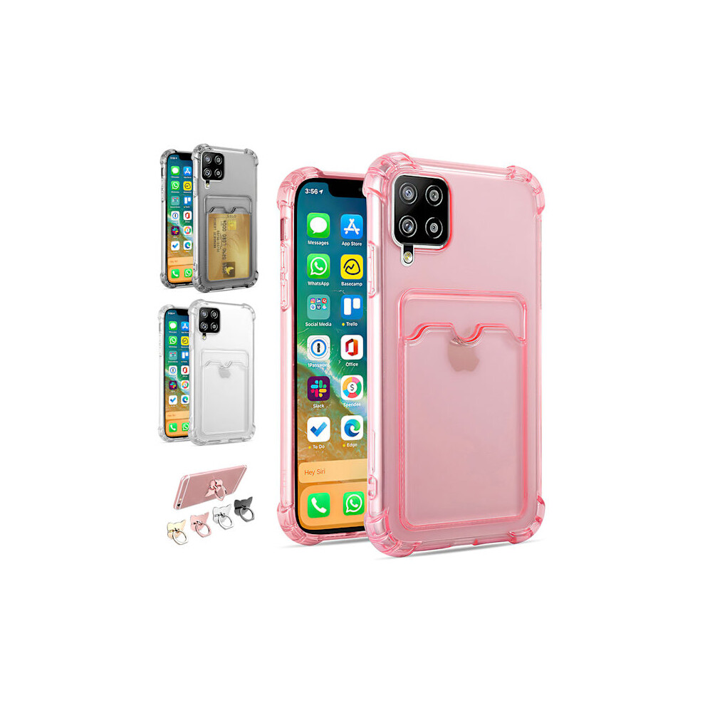 Compatible With Samsung Galaxy A12 / A12 5G - Case / Protection / Card Slot Pink 9191629744305