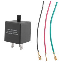 Motorcycle 3 Pin Adjustable Electronic Led Flasher Relay For Car Turn Signal Blinker Light