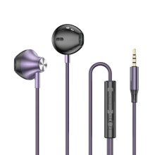 Compatible with Samsung, HiFi Surround Sound In-Ear USB-C 3.5mm Wired Earbuds with Control for Galaxy S24/S23/S22 Ultra, Purple