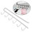 FAGINEY Durable Shelf Hanging Hooks, Iron Black, 2.56"W 1