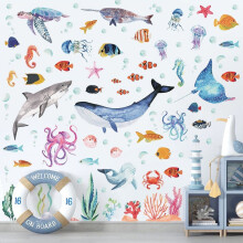 YiFudd Dinosaur Wall Decal Kindergarten Children's Room Wall Decoration Living Room Background