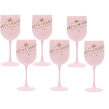500ml Moet Champagne Flutes Glass Plastic Acrylic Champagne Glass Wine Glass PINK 6PCS