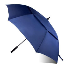 53 Inch Windproof Golf Umbrella Double Canopy Auto Open with NonSlip Handle for Rain and Sun