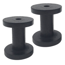 2 Pcs Wood Sewing Thread Spools Wire Holder Yarn Wooden Craft Pendant Manual Household