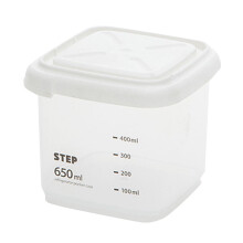 Laxiabr Dog food storage container,Food container Food Storage Plastic Sealed Cans Kitchen Storage Box Transparent Food Canister Keep Fresh B (Grey)
