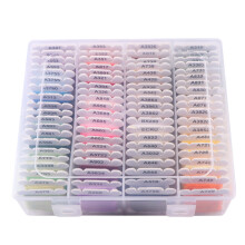 Thread Embroidery Sewing Yarn Cotton Polyester Kit Bobbins Rayon Threads Bracelets Floss Quilting Spools Colorful