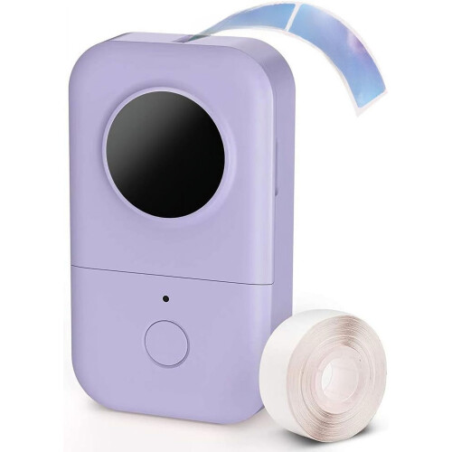 Label Maker Machine, Portable Bluetooth Mini Label Printer, Compatible with Smart Phone, Handheld Thermal Sticker Small Labeler, Multiple Templates,