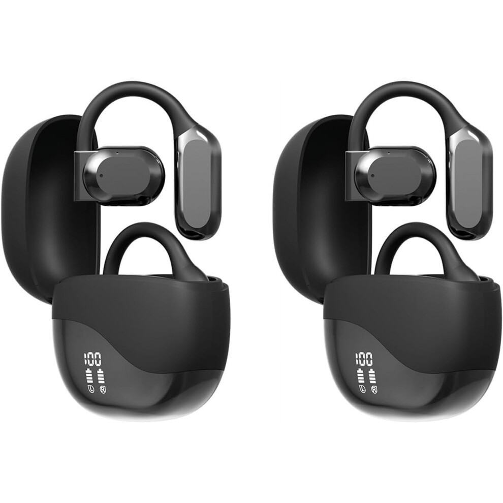 2025 New Ai Real Time Language Translator Earbuds, Open Ear Translation Pods For Android & Ios, 144 Languages (2Pcs ) Black 9377112371658