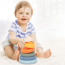 Orchip Baby Toys 12-18 Months, Compatible with Toddler Toys Age 1-2, Rainbow Stacking Cups 6 Pcs, Educational Bath Water Toys for 1-2 Year Old Boy