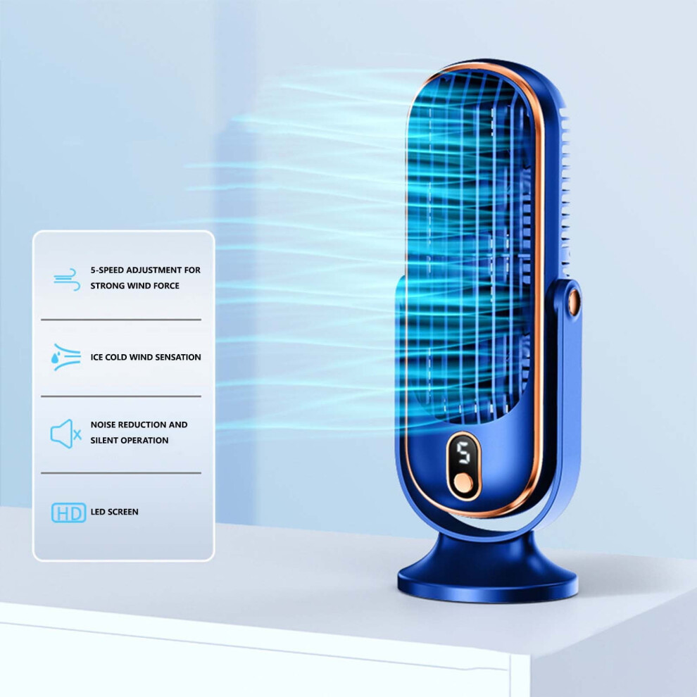 Ozmmyan Cold Fan Desktop Portable Usb Rechargeable Car Home Brushless Motor Small Fan Shaking Head Fan Mini Fan Deals 9377112374536
