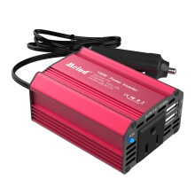 150W Car Power Inverter 12V DC to 110V AC with 3.1A Dual USB, compatible with Laptop, Computer, Outlet Adapter for Vehicle